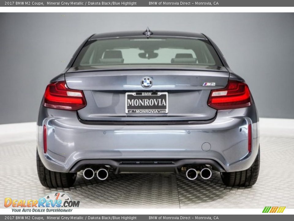 2017 BMW M2 Coupe Mineral Grey Metallic / Dakota Black/Blue Highlight Photo #4