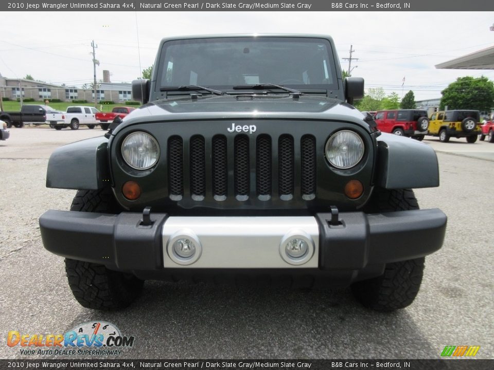 2010 Jeep Wrangler Unlimited Sahara 4x4 Natural Green Pearl / Dark Slate Gray/Medium Slate Gray Photo #4
