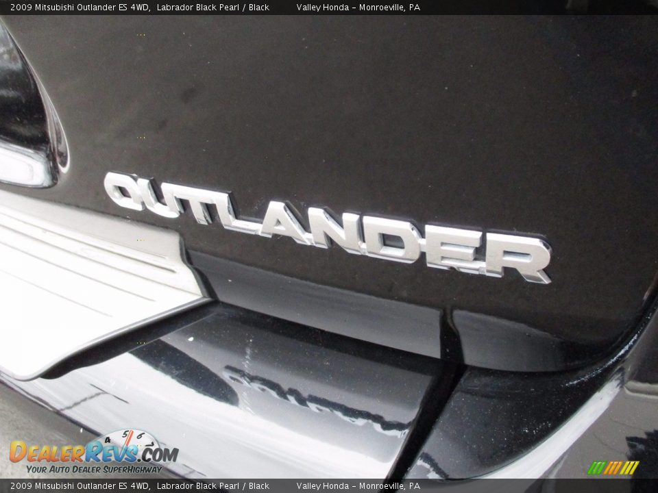 2009 Mitsubishi Outlander ES 4WD Labrador Black Pearl / Black Photo #6
