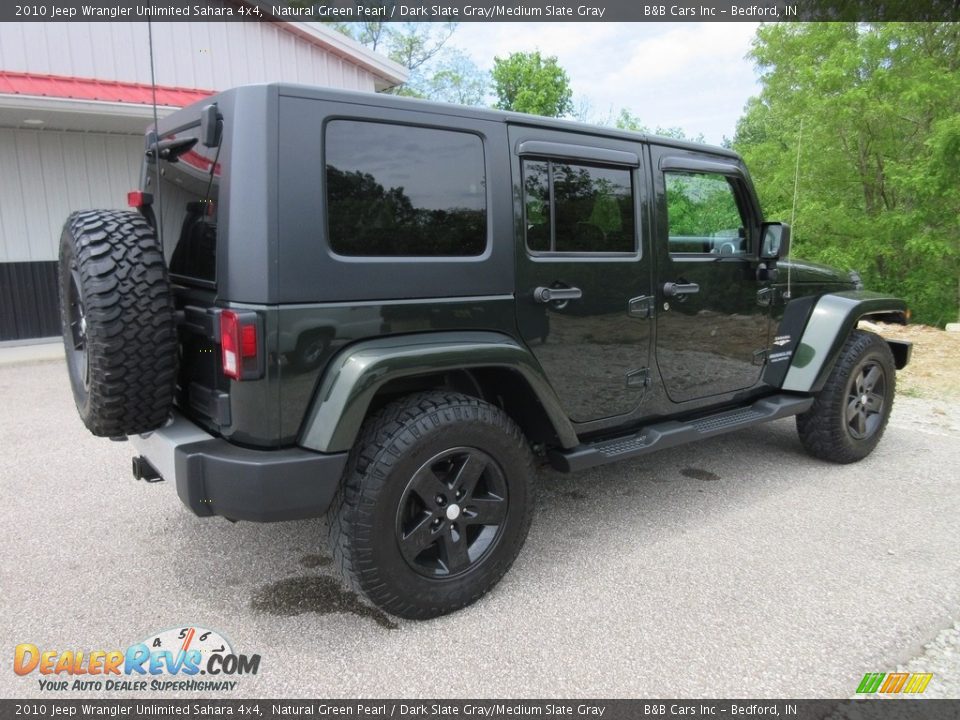 2010 Jeep Wrangler Unlimited Sahara 4x4 Natural Green Pearl / Dark Slate Gray/Medium Slate Gray Photo #8