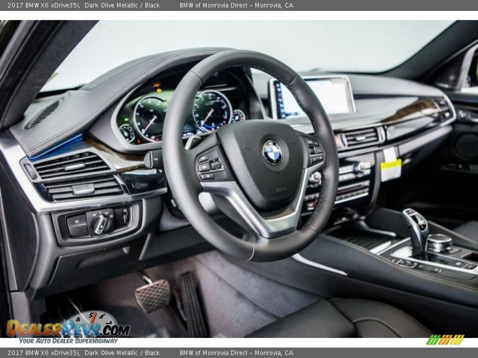 2017 BMW X6 xDrive35i Dark Olive Metallic / Black Photo #5