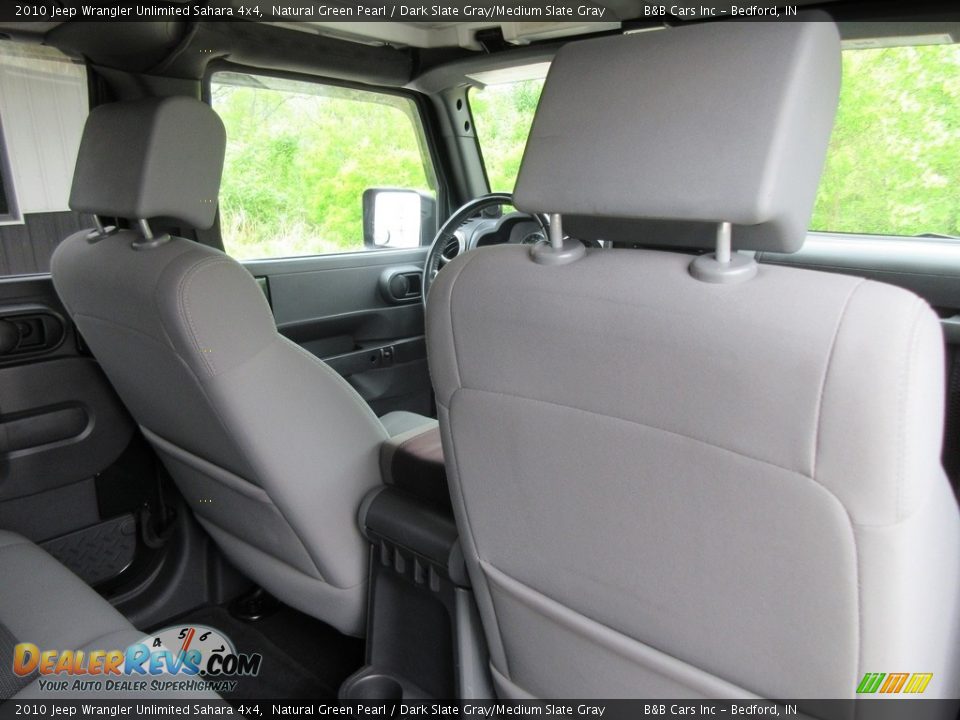 2010 Jeep Wrangler Unlimited Sahara 4x4 Natural Green Pearl / Dark Slate Gray/Medium Slate Gray Photo #21