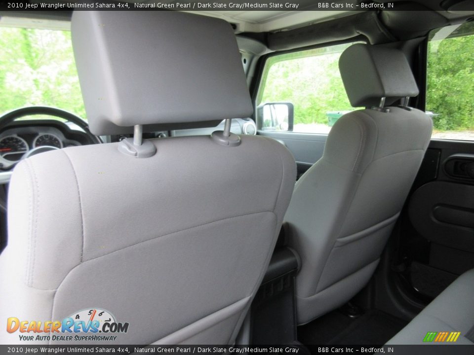 2010 Jeep Wrangler Unlimited Sahara 4x4 Natural Green Pearl / Dark Slate Gray/Medium Slate Gray Photo #26