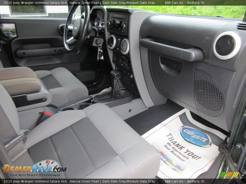 2010 Jeep Wrangler Unlimited Sahara 4x4 Natural Green Pearl / Dark Slate Gray/Medium Slate Gray Photo #30