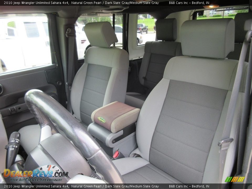 2010 Jeep Wrangler Unlimited Sahara 4x4 Natural Green Pearl / Dark Slate Gray/Medium Slate Gray Photo #32
