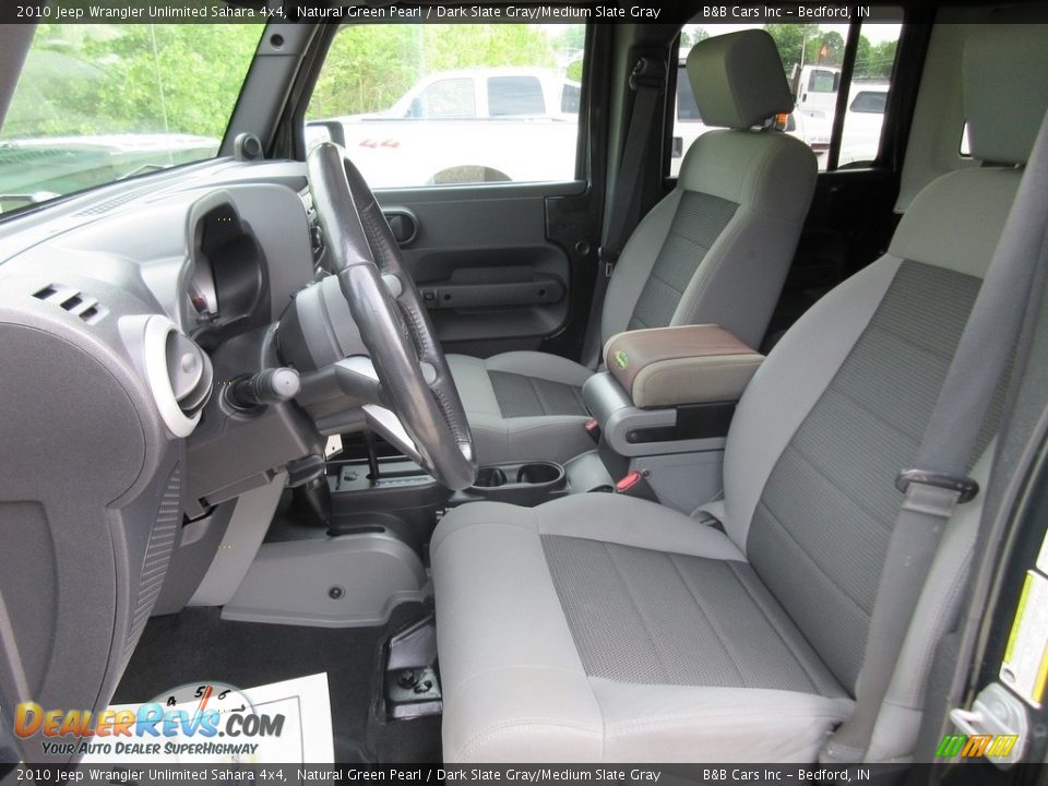 2010 Jeep Wrangler Unlimited Sahara 4x4 Natural Green Pearl / Dark Slate Gray/Medium Slate Gray Photo #33