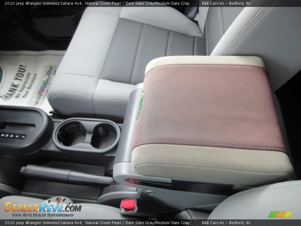2010 Jeep Wrangler Unlimited Sahara 4x4 Natural Green Pearl / Dark Slate Gray/Medium Slate Gray Photo #35