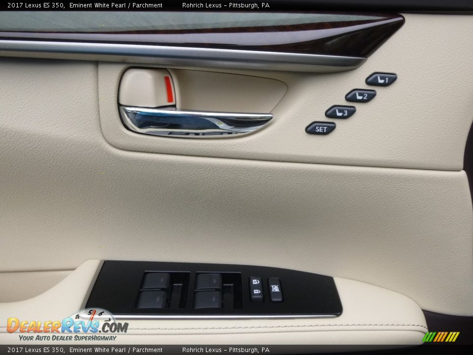 2017 Lexus ES 350 Eminent White Pearl / Parchment Photo #9