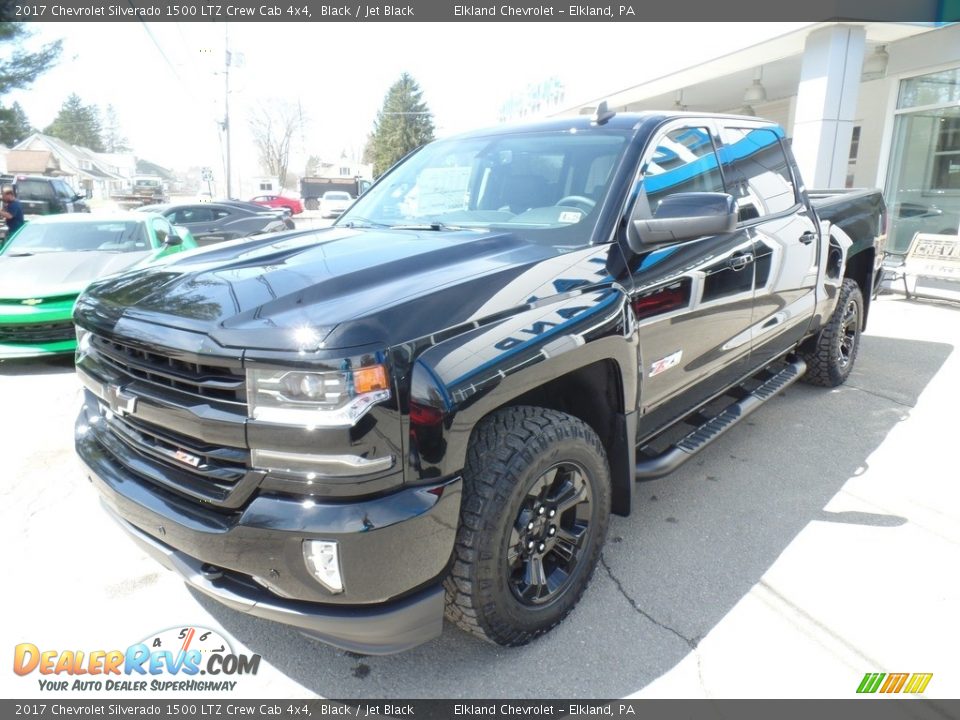 2017 Chevrolet Silverado 1500 LTZ Crew Cab 4x4 Black / Jet Black Photo #1
