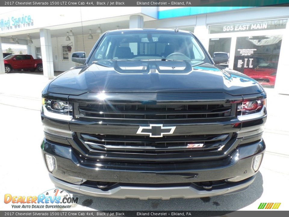2017 Chevrolet Silverado 1500 LTZ Crew Cab 4x4 Black / Jet Black Photo #2