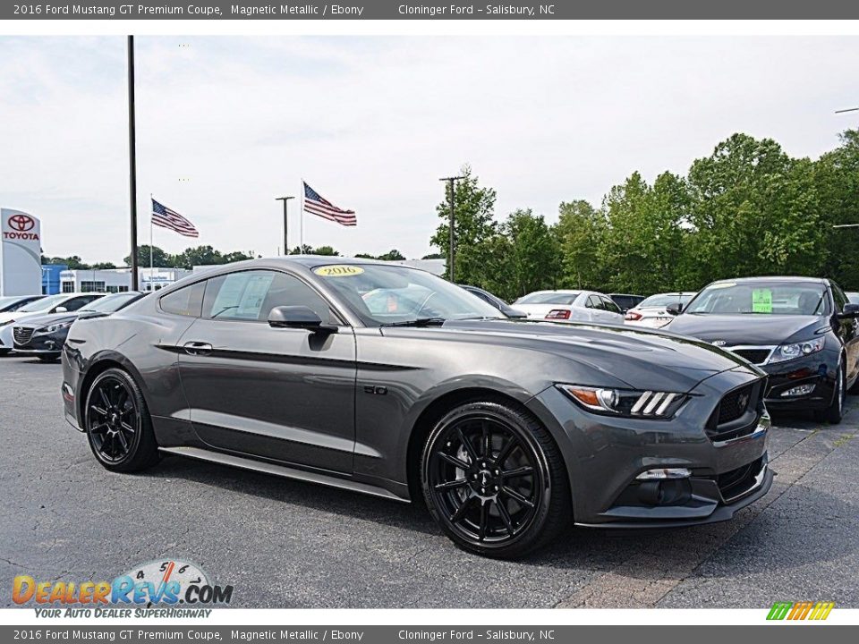 2016 Ford Mustang GT Premium Coupe Magnetic Metallic / Ebony Photo #1
