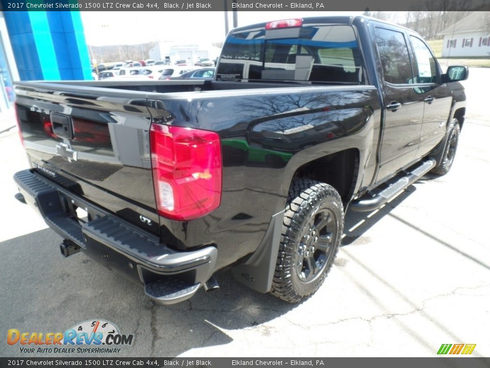 2017 Chevrolet Silverado 1500 LTZ Crew Cab 4x4 Black / Jet Black Photo #5