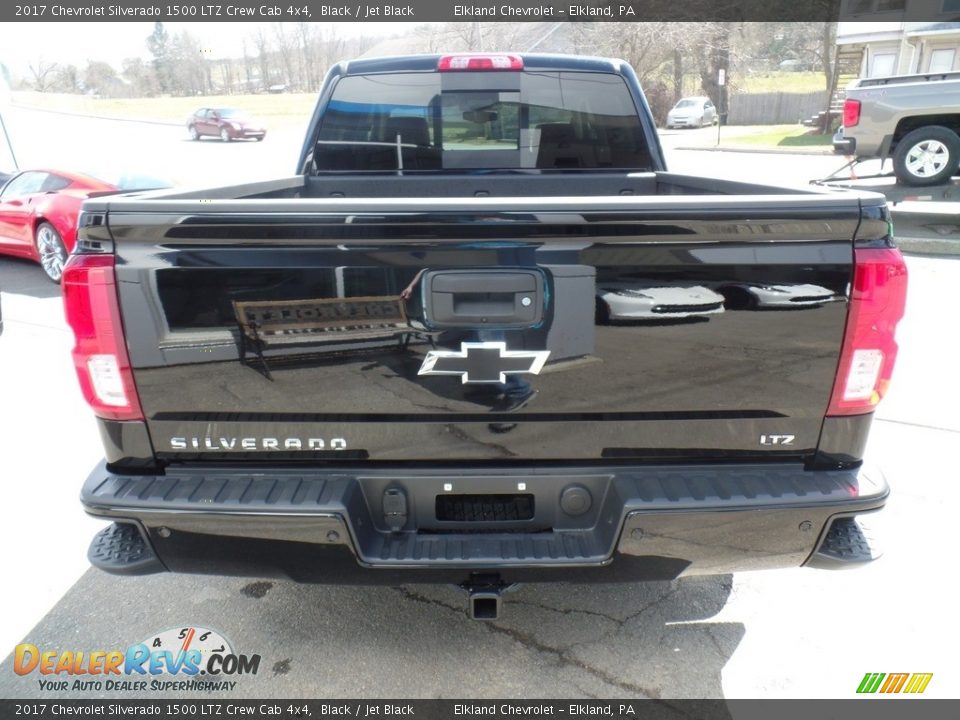 2017 Chevrolet Silverado 1500 LTZ Crew Cab 4x4 Black / Jet Black Photo #6