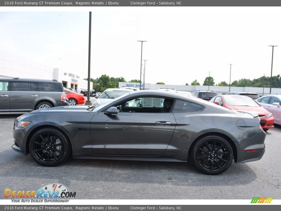 2016 Ford Mustang GT Premium Coupe Magnetic Metallic / Ebony Photo #5