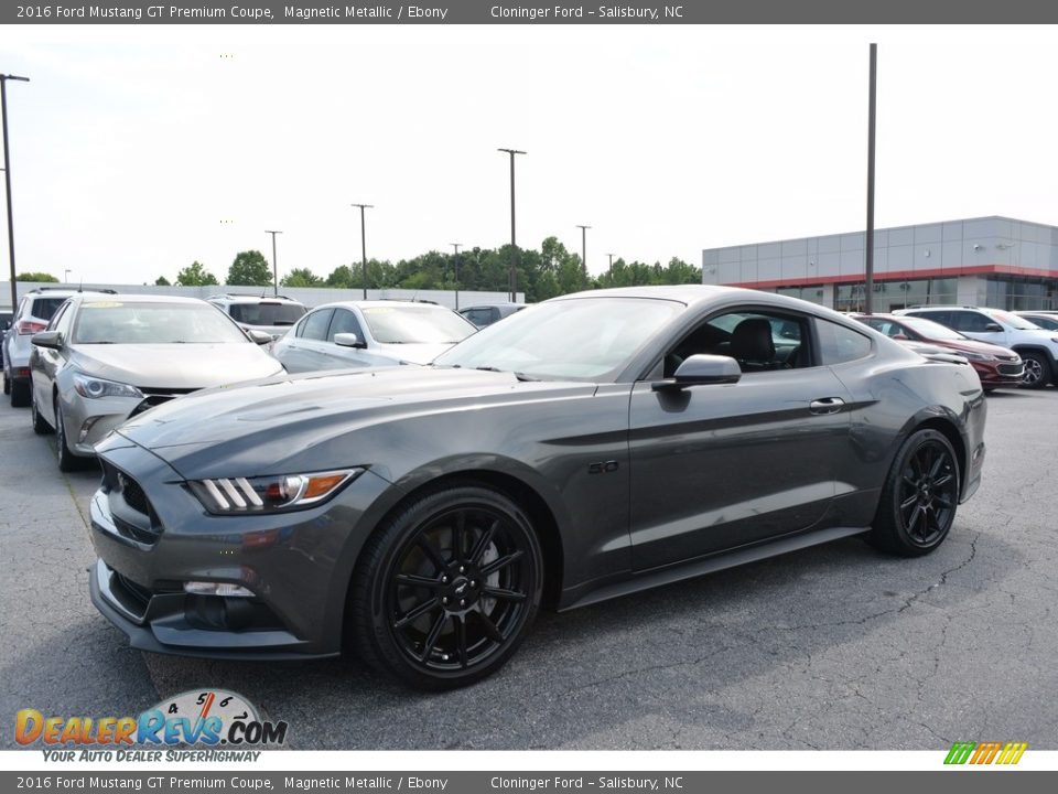 2016 Ford Mustang GT Premium Coupe Magnetic Metallic / Ebony Photo #6