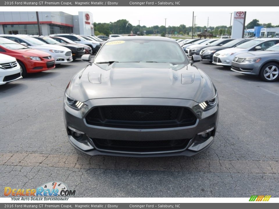 2016 Ford Mustang GT Premium Coupe Magnetic Metallic / Ebony Photo #7
