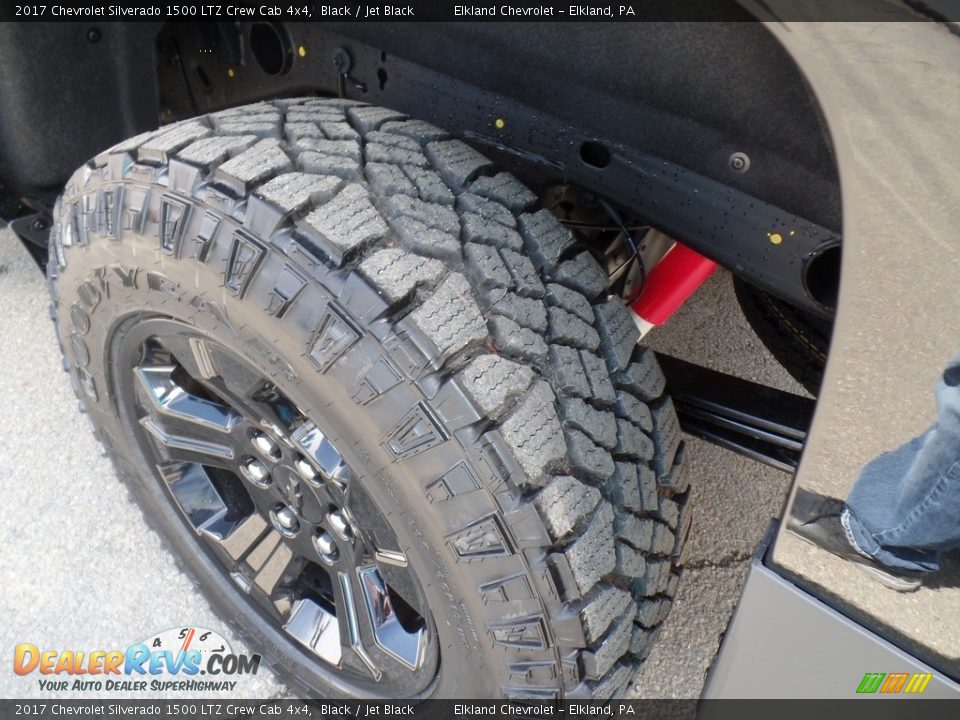 2017 Chevrolet Silverado 1500 LTZ Crew Cab 4x4 Black / Jet Black Photo #10