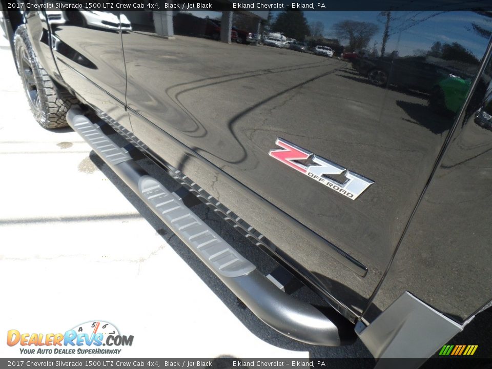 2017 Chevrolet Silverado 1500 LTZ Crew Cab 4x4 Black / Jet Black Photo #16