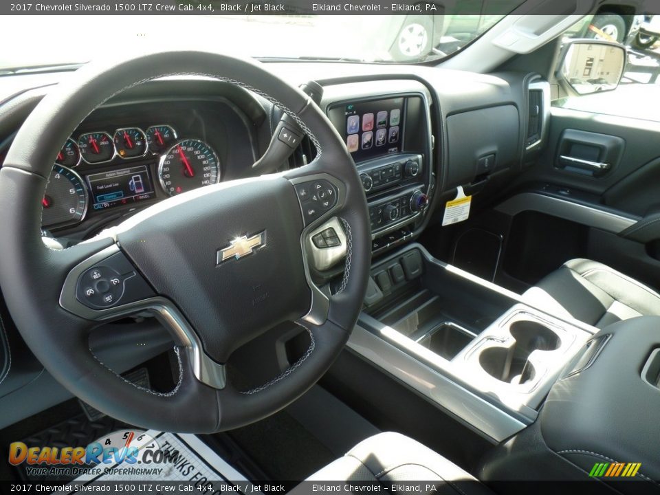 2017 Chevrolet Silverado 1500 LTZ Crew Cab 4x4 Black / Jet Black Photo #23