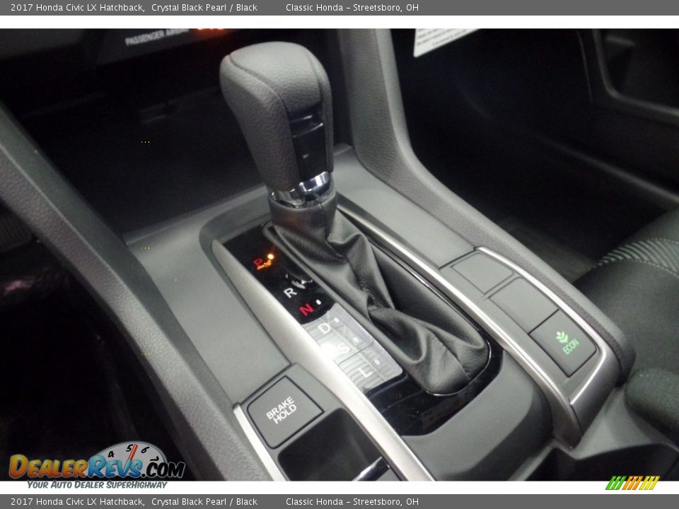 2017 Honda Civic LX Hatchback Crystal Black Pearl / Black Photo #8