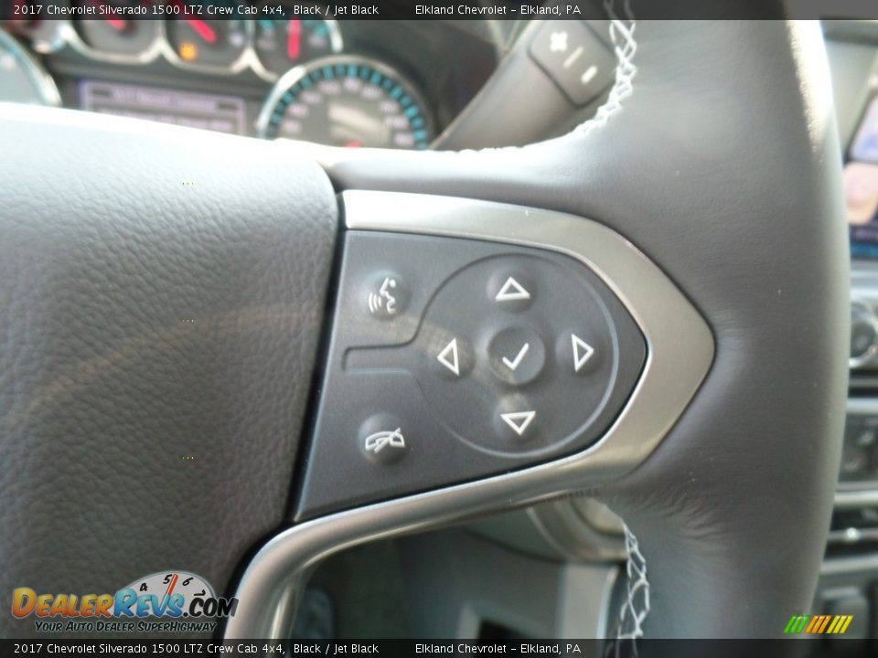 2017 Chevrolet Silverado 1500 LTZ Crew Cab 4x4 Black / Jet Black Photo #26
