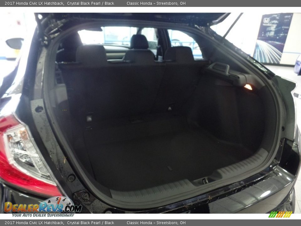 2017 Honda Civic LX Hatchback Crystal Black Pearl / Black Photo #11
