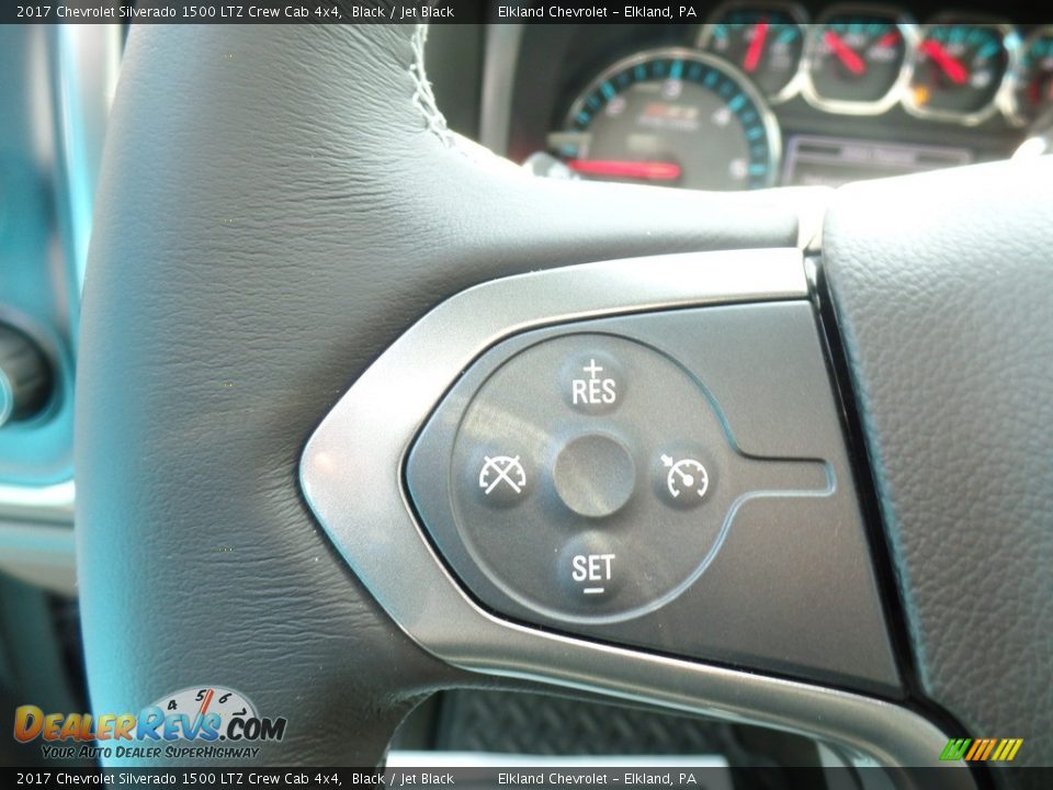 2017 Chevrolet Silverado 1500 LTZ Crew Cab 4x4 Black / Jet Black Photo #27