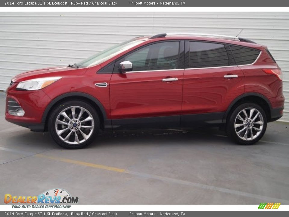 2014 Ford Escape SE 1.6L EcoBoost Ruby Red / Charcoal Black Photo #4