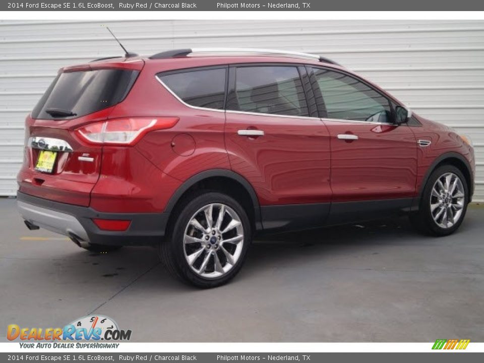 2014 Ford Escape SE 1.6L EcoBoost Ruby Red / Charcoal Black Photo #7