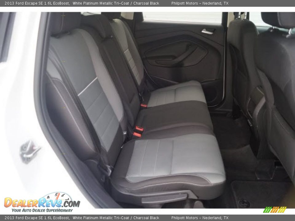 2013 Ford Escape SE 1.6L EcoBoost White Platinum Metallic Tri-Coat / Charcoal Black Photo #13