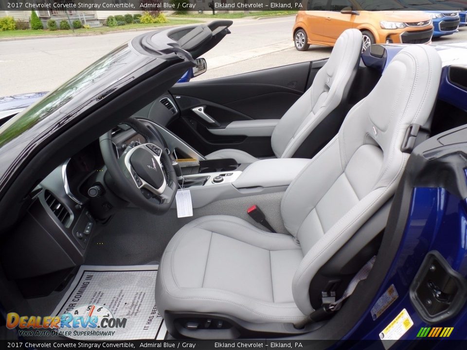 Gray Interior - 2017 Chevrolet Corvette Stingray Convertible Photo #27