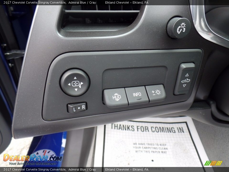 Controls of 2017 Chevrolet Corvette Stingray Convertible Photo #33