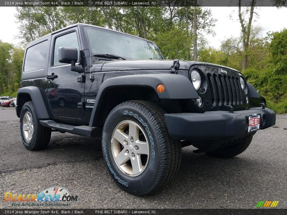 2014 Jeep Wrangler Sport 4x4 Black / Black Photo #1