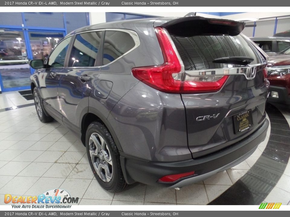 2017 Honda CR-V EX-L AWD Modern Steel Metallic / Gray Photo #2