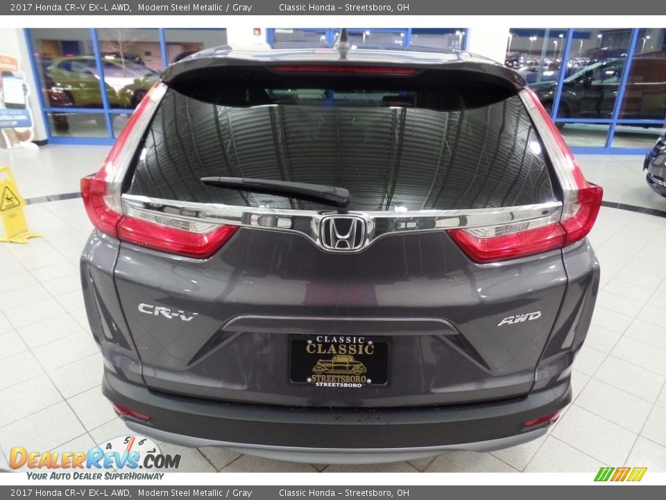 2017 Honda CR-V EX-L AWD Modern Steel Metallic / Gray Photo #4