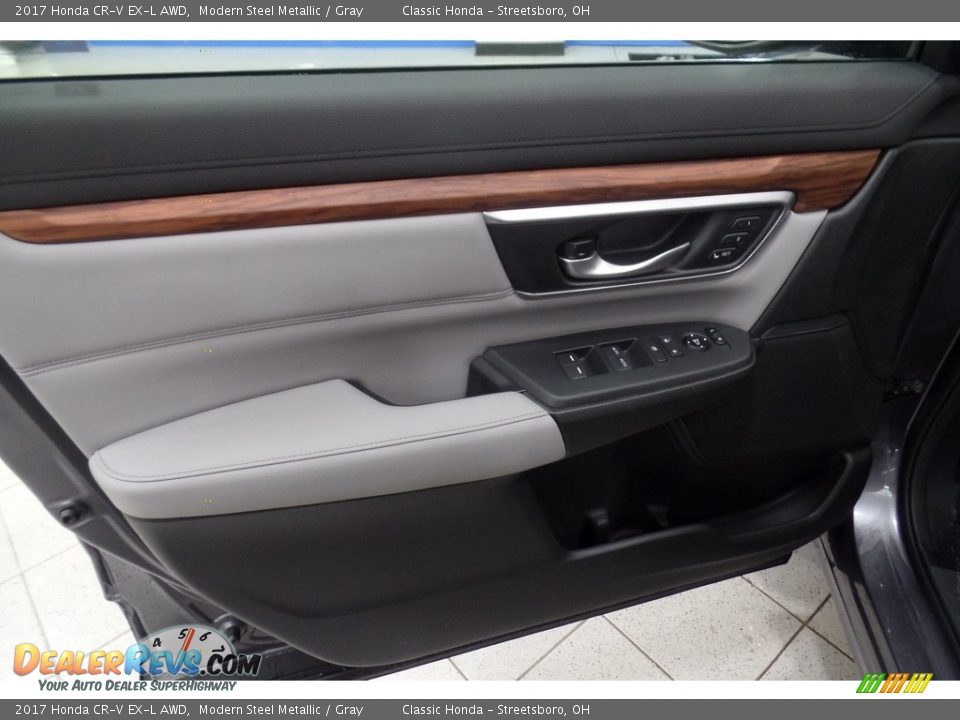 2017 Honda CR-V EX-L AWD Modern Steel Metallic / Gray Photo #5