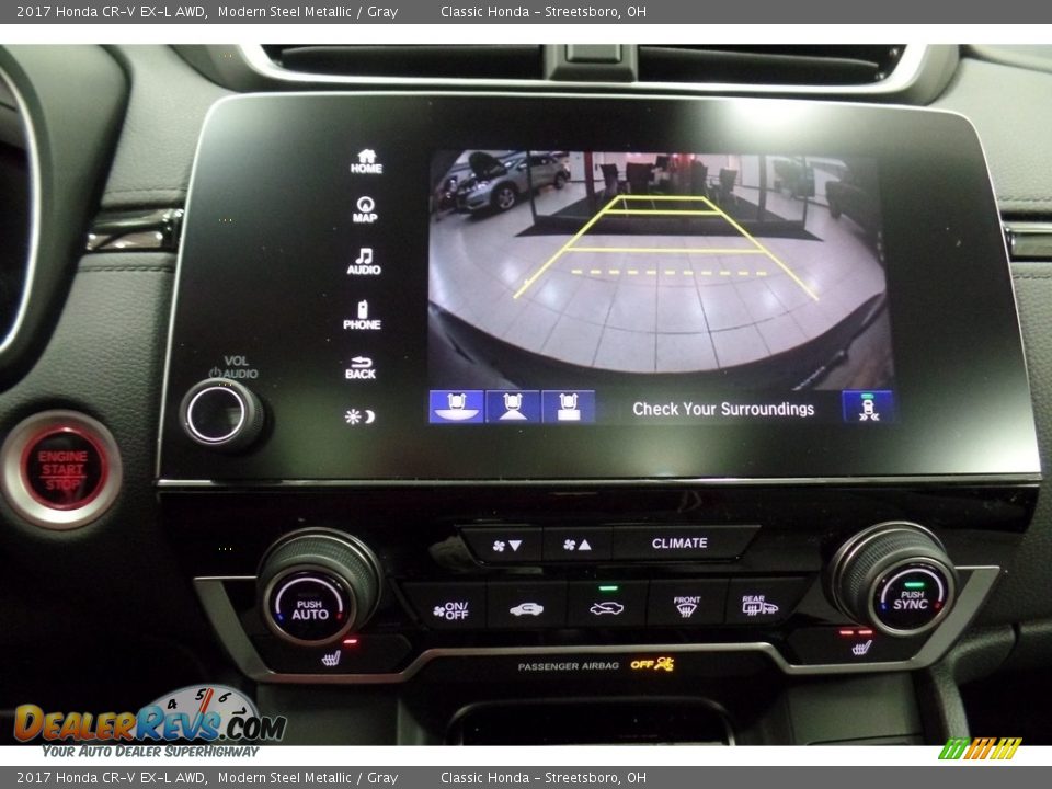 2017 Honda CR-V EX-L AWD Modern Steel Metallic / Gray Photo #13