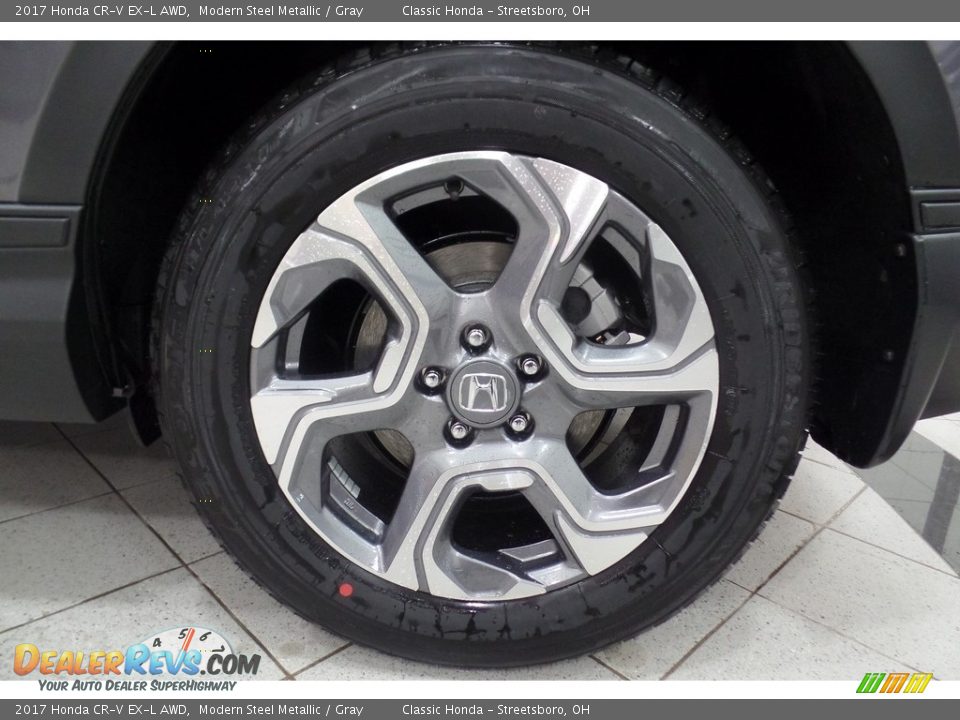 2017 Honda CR-V EX-L AWD Modern Steel Metallic / Gray Photo #15