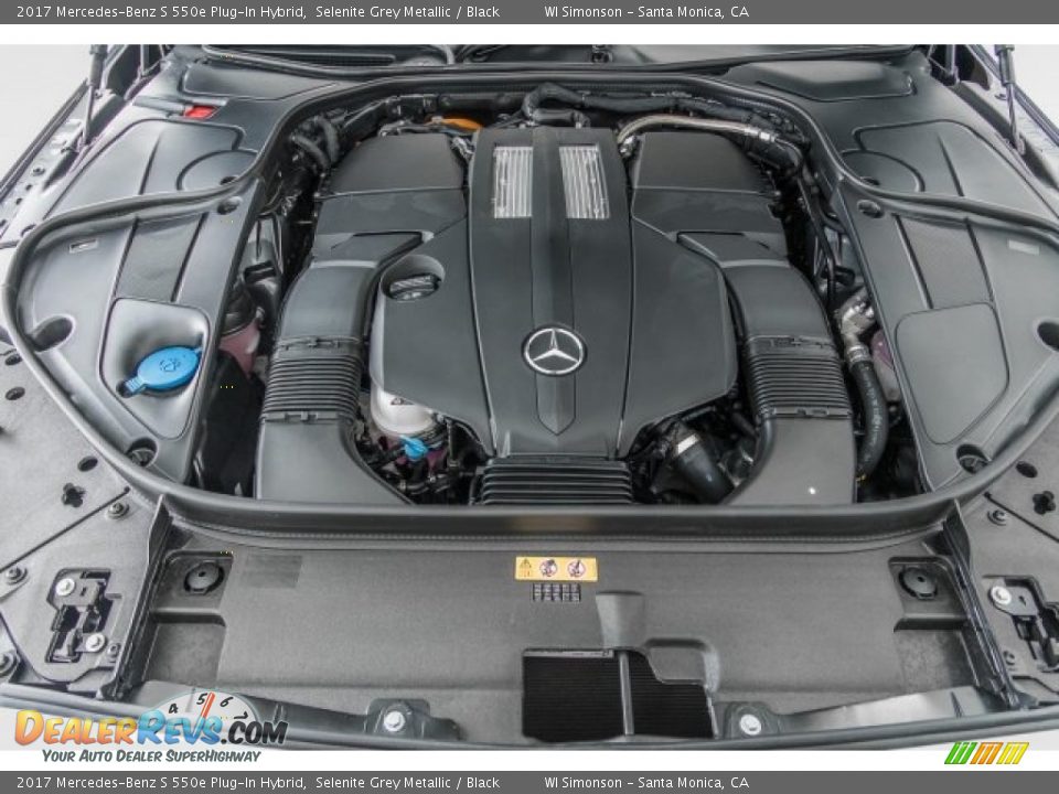 2017 Mercedes-Benz S 550e Plug-In Hybrid Selenite Grey Metallic / Black Photo #8