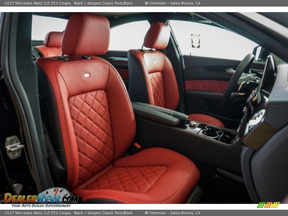 2017 Mercedes-Benz CLS 550 Coupe Black / designo Classic Red/Black Photo #2