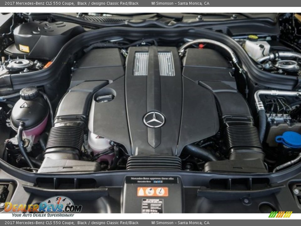 2017 Mercedes-Benz CLS 550 Coupe Black / designo Classic Red/Black Photo #8