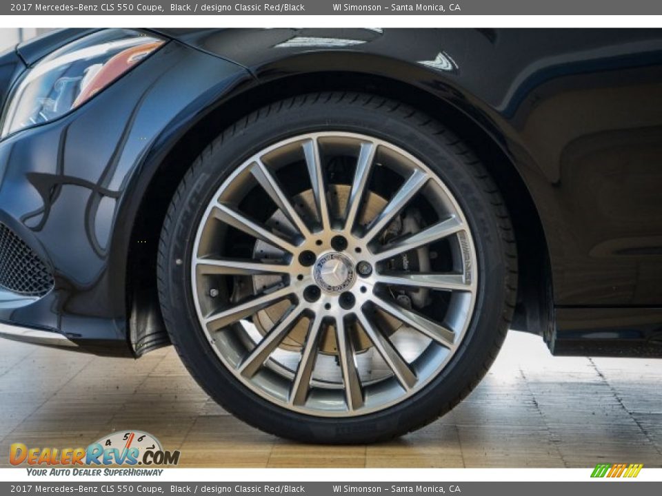 2017 Mercedes-Benz CLS 550 Coupe Black / designo Classic Red/Black Photo #9
