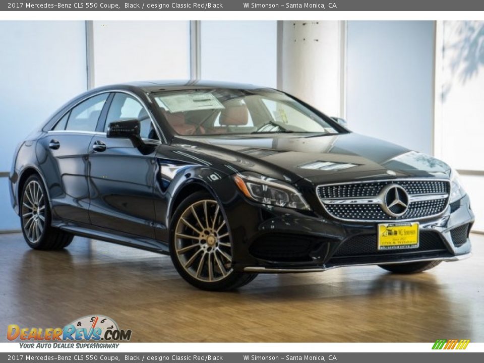2017 Mercedes-Benz CLS 550 Coupe Black / designo Classic Red/Black Photo #12