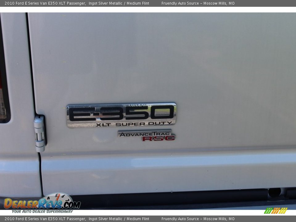 2010 Ford E Series Van E350 XLT Passenger Ingot Silver Metallic / Medium Flint Photo #22