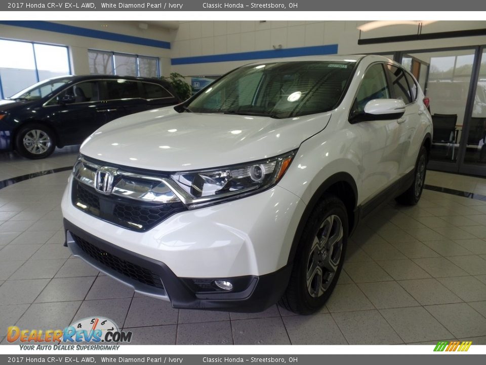 2017 Honda CR-V EX-L AWD White Diamond Pearl / Ivory Photo #1