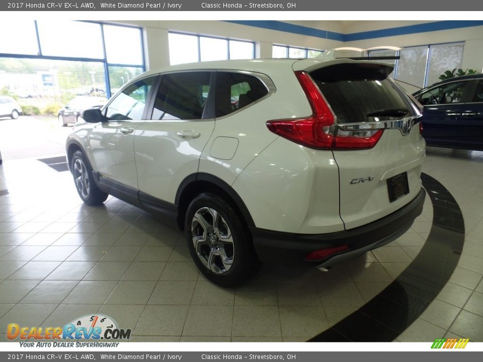 2017 Honda CR-V EX-L AWD White Diamond Pearl / Ivory Photo #2