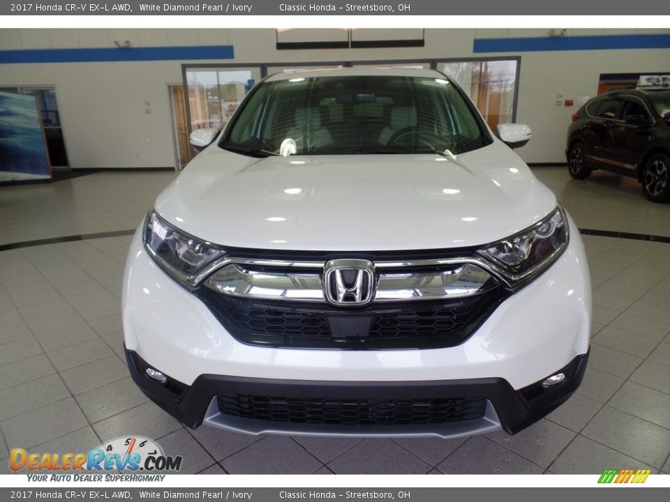 2017 Honda CR-V EX-L AWD White Diamond Pearl / Ivory Photo #3