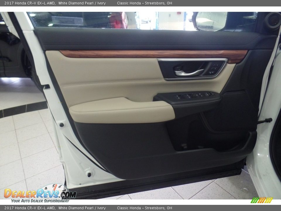 2017 Honda CR-V EX-L AWD White Diamond Pearl / Ivory Photo #5