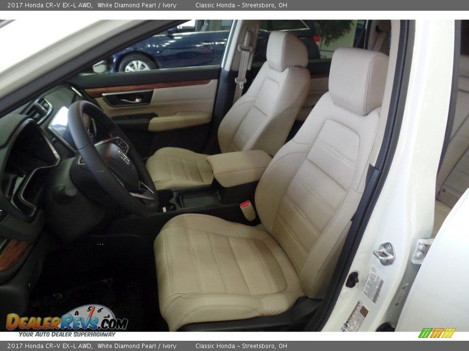 2017 Honda CR-V EX-L AWD White Diamond Pearl / Ivory Photo #8