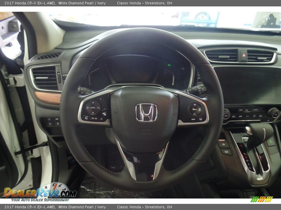 2017 Honda CR-V EX-L AWD White Diamond Pearl / Ivory Photo #10
